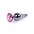 Czarny stalowy korek analny z różowym kryształem.jpg