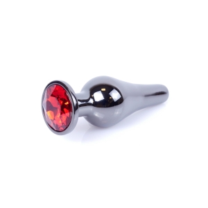 Plug Jewellery Dark Silver Red