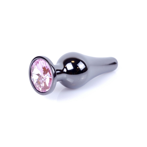 Korek analny dark silver rose.jpg