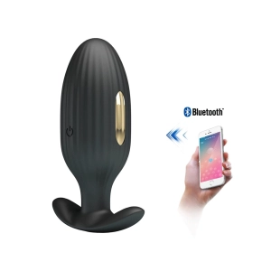 Wibrujący Korek Analny z Elektrostymulacją Smart Black
