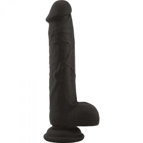 czarne realistyczne dildo real safe brush