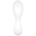 stymulator łechtaczki i wibrator sterowany smartfonem satisfyer  curvy trinirty white